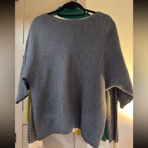 Gray Women's Sweater Dolman Sleeve